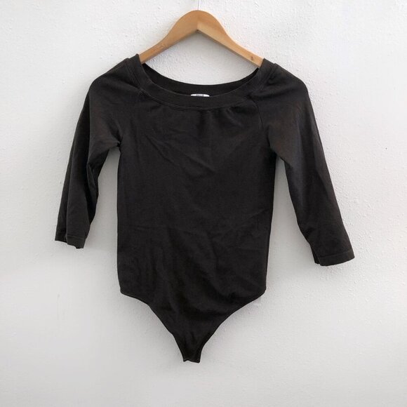 WOLFORD 3/4 Sleeve Thong Bodysuit Size Medium - Picture 1 of 6